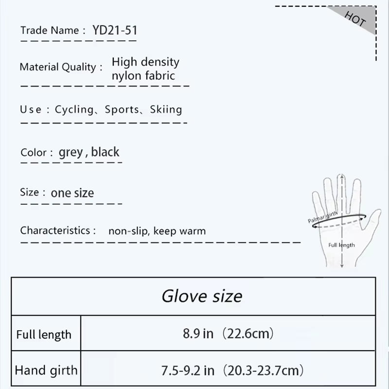 Football Gloves Waterproof Thermal Grip Outfield Cycling Player Bicycle Field Bike Sports Sports Outdoor Guantes Moto